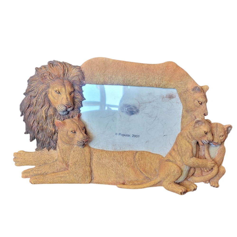 Lion Family Picture Frame 3D